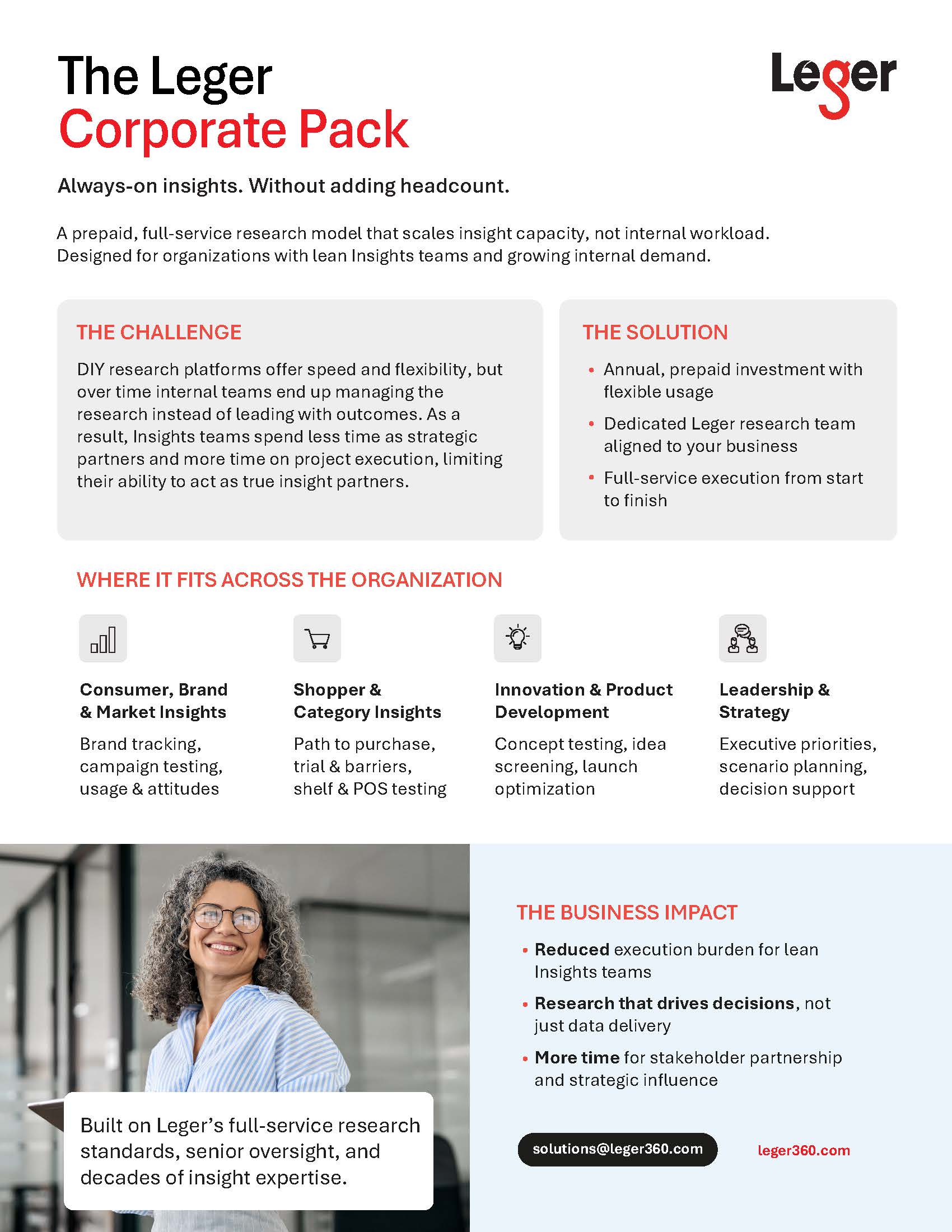 Corporate Pack One Pager